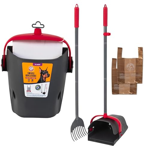 Arm and Hammer Heavy-Duty Dog Pooper Scooper for XL Dogs, Yard Cleanup