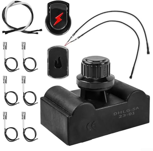 HomeVortex for Charbroil BBQ Grill Ignition Module Replacement 2-5 Outlet Electronic Ignitor Kit Compatible with 463644220 463241013 463672016(5 heads)