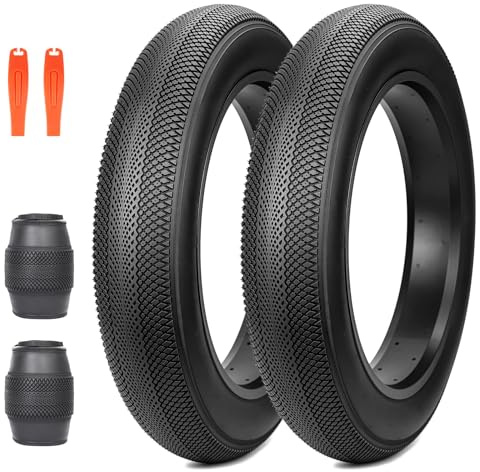 ZUKKA 30TPI vikbar e-cykel däck 20/24 x 4,0 tum tjock cykel rock kompatibel mountainbike MTB cykel, cykel vägcyklar lera smuts offroad