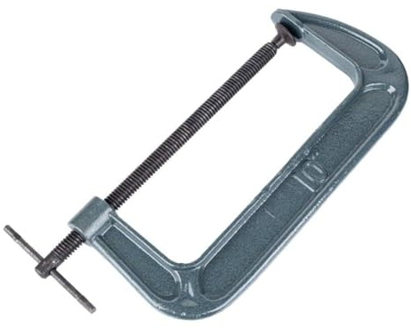 Gettimore Morsetto regolabile a forma di G, pinze in acciaio forgiato resistente con testa rotante a 90° per spazi ristretti, dimensioni da 3,5 a 30,5 cm (1 x 15,2 cm)