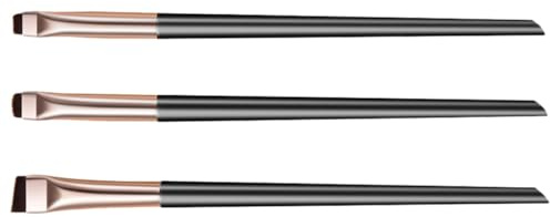 TOPPERFUN Set de Brochas para Cejas y Ojos Pincel Corrector de Precisión y Delineador en Ángulo, Nylon y Abs, Fácil de Usar para Uso Profesional Casa