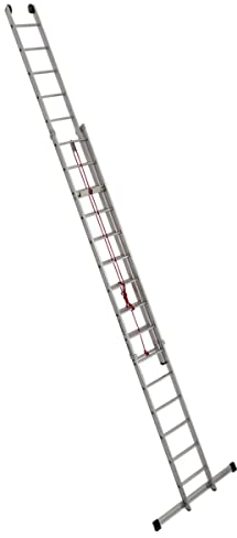 Alu-Seilzugleiter 2-teilig 2x15 Sprossen