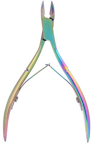 Pinza de cutícula, pinza de acero inoxidable Uñas coloridas y uñas de los pies Cortador de piel muerta Herramienta de Clippers de pedicura de Nail Art