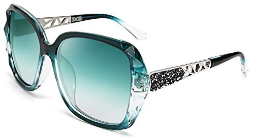 FEISEDY Classic Polarized Women Sunglasses Sparkling Composite Frame B2289