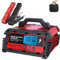 LEICESTERCN 12V/24V Autobatterie Ladegerät KFZ Batterieladegerät 5/10/25A Vollautomatisches 6-Stufiges Ladegerät Motorradbatterie Erhaltungsladegerät mit LCD Mehrfachschutz für Auto Motorrad KFZ PKW