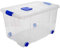 Acan Tradineur – Caja de Almacenamiento – Fabricado en plástico – Contenedor para almacenar Juguetes, Libros, Ropa, Mantas – N.º 4 – 34,5 x 58,5 x 39,5 cm – 55 L