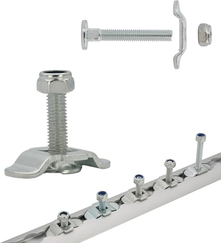 Schraubfitting für Airlineschiene (1-20 Stück) Fitting Single Endbeschlag - Set 10 Stück - 30 mm