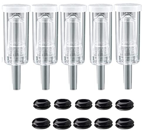 5ct. 3 Piece Airlocks with 10 Grommets,Brewing Airlock Kit,Airlocks for Fermenting Air Lock Ferment for Beer Wine Making