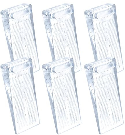 Fermaporta in Gomma 6pcs Cuneo Ferma Porta e Finestra Antiscivolo Ferma Porta Durevoli Cuneo Fermaporte Impilabile per Porta Interne e Finestre Casa Ufficio