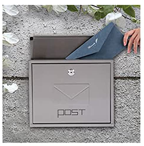 PNAJFUEL Cassetta Postale a Muro Cassetta Postale a Muro Cassetta Postale in Acciaio Inox con Serratura Cassetta Postale a Muro