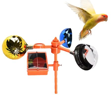 Fyrdyn Dispositivos Ahuyentadores de Aves, Ahuyentador Solar Reflectante De Aves, Suministros De Jardín Para Entrada Porche Jardín Barca Granja Sendero Suelo Patio Trasero Patio