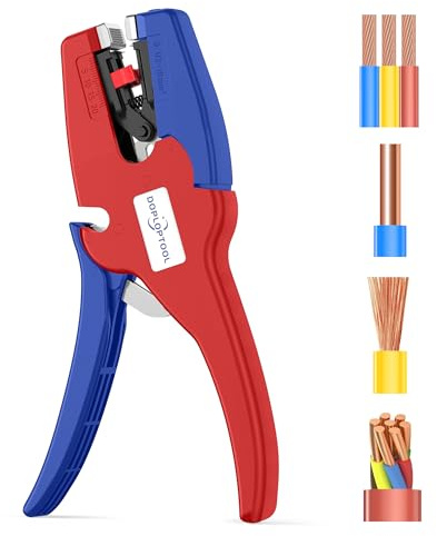 Doplop Abisolierzange Automatisch Kabelabisolierer Kabelabisolierer für Elektroinstallation, KFZ & Elektronik [AWG 32-7/0.03-16mm²]