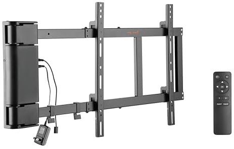 mywall HP29L Elektrische Wandhalterung für Flachbildfernseher 32-60 Zoll (81-152cm) Tragkraft 40 Kg Schwarz