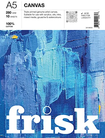 Frisk Canvas Pad 280gsm 10sheets A5 White 23138005