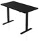 - AGIL - Elektrisch Höhenverstellbarer Schreibtisch - Schwarzes Gestell mit Einzelmotor & Schwarzer Tischplatte - 140 x 70 cm - stufenlos verstellbar - Ergonomischer Sitz-steh-Schreibtisch