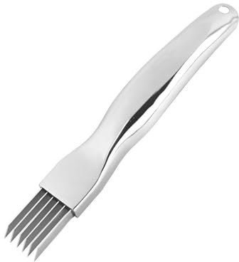 Shred Silk The Knife, 2024 Upgrade Couteau à Déchiqueter les Oignons, Couteau à Oignon Vert Haché en Acier Inoxydable Multifonctions, Decoupe Legume Coupe Legume pour Oignons Tomates Carotte Concombre