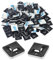 100 Stück Kabelbinder Halter Selbstklebend,Klebesockel für Kabelbinder Schraubsockel,Kabel Halterungen Selbstklebend,kabelbinder klebesockel 20 x 20 mm Halterung Schwarz für Heim Büro