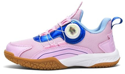 Fäktningsskor med Mångsidighet för Flera Sporter Yttersula med Högt Grepp Stötdämpning för Stabilt Fotarbete i Matcher Övningsfäktningsskor Inomhus(LightPink,30)