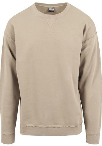 Urban Classics Oversized Open Edge Crew Suéter, Beige (Warm Sand), XL para Hombre