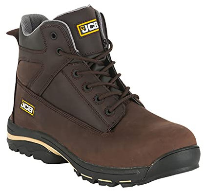 JCB - Mens Boots - Safety Boots - Work Boots - Workmax - Dark Brown - Size UK 11