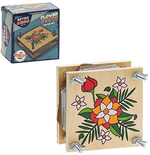 retrogames 5010792620107 Presse à Fleurs rétro en Bois