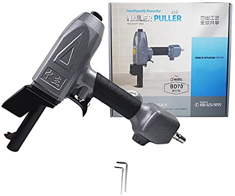 Jieotwice BD70 Clavadora de Punzonado, Clavadora de Clavos 0,45-0,75Mpa Extractor de Clavos Neumático,Pistola de Grapadora de Aire Herramientas para Trabajar la Madera
