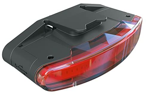 SKS GERMANY INFINITY UNIVERSAL REARLIGHT Rücklicht (Fahrradzubehör für Gepäckträger INFINITY UNIVERSAL, universell montierbar, aufladbarer Akku, LED-Technik, StVZO-Zulassung), schwarz