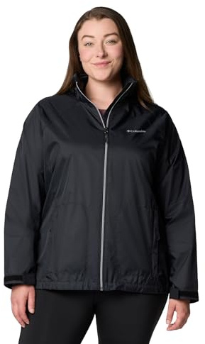 Columbia Womens Switchback IV Rain Jacket, Black, Medium