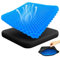 Cojin coxis Gel, Cojin antiescaras para Silla de Oficina Asiento para coxis ortopedico Apoyo Transpirable Cojin Ergonomico con Funda Antideslizante Cojín Postural para Coche, Oficina y Silla Ruedas