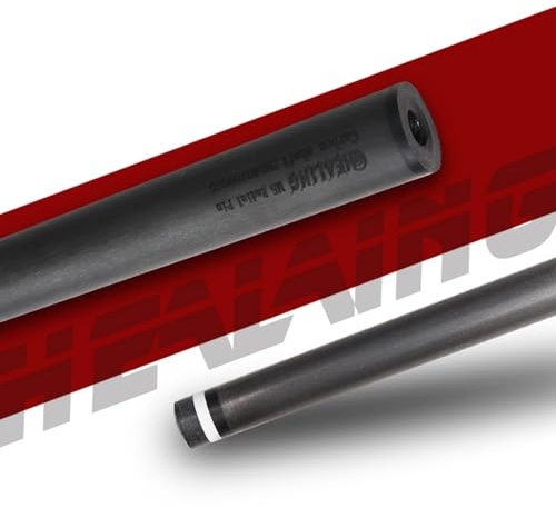 KHEALING La Queue en Fibre de Carbone a Un diamètre Frontal de 12,4 mm et Une Longueur de 737 mm. Elle Convient à l'extrémité arrière des queues de Billard avec Un connecteur à 3 Dents