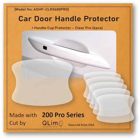 [3M]-6pcs(Pro) Customized Car Door Handle Cup Protector Made with 3M PPF | Made with 3M Paint Protection Film Pro Series, Sticker/Guard, Clear(Transparent), Anti Scratch, Universal Fit for Most Cars
