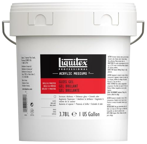 Liquitex Additif - Médium Gel Brillant Seau 3,78L