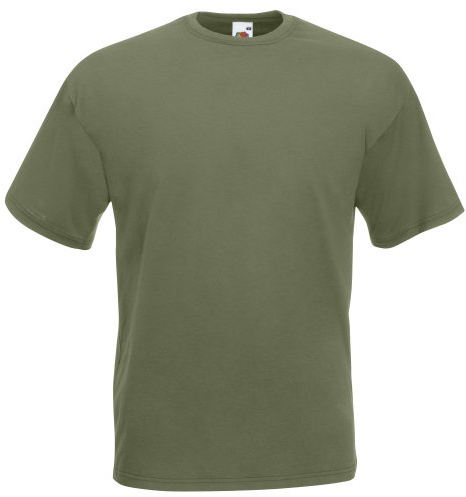 Fruit of the Loom Mens Valueweight Short Sleeve T-Shirt (2XL) (Classic Olive)