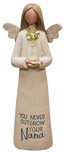 Angel Figurine Gift You Never Outgrow Your Nana Guardian Angel Sentimental, 2 x 5 Inch, Pink
