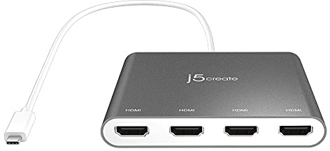 USB-C™ to 4-Port HDMI™ Multi-Monitor Adapter