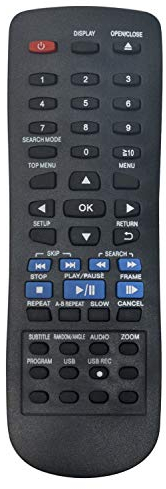 ALLIMITY N2QAYA000015 Remplacement de la télécommande pour Panasonic DVD Player DVD-S48EE DVD-S48EP DVD-S500EG-K DVD-S68 DVD-S68EE DVD-S68EP DVD-S700EG-K TX-65GZ1000B DVD-S48 DVD-S48EG DVD-S500EB-K