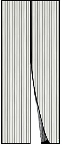 Apalus Magnetiska Skärm Dörr, 100 x 240 CM AntiMygg Nät Flug Gardin, Magnetisk topp-till-tå Tät Knäppning Stängs Automatiskt, Håll Frisk Luft Inne & Insekter Ute (100x240CM, Svart)