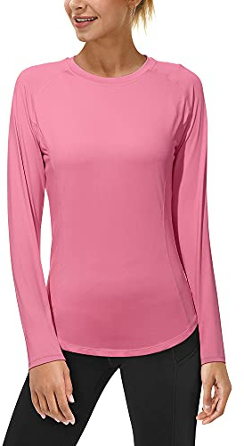 Roadbox Womens Long Sleeve Sun Shirt, UPF 50+ UV Protection Swim Rash Guard