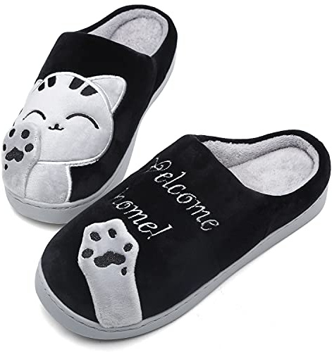 Mishansha Pantofole Donna Uomo Inverno Antiscivolo Caldo Comode Ciabatte da Casa Taglia 36-46 EU