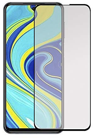 Todotumovil Protector de Pantalla Xiaomi Redmi Note 9S Negro Cristal Templado Completo Curvo Vidrio 9H para movil