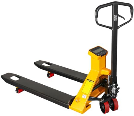 APOLLOLIFT Scale Pallet Jack 5500Lbs Capacity, 45 x 27.7 Forks, Lb/Kg Switchable Electronic Scale Hydraulic Hand Pallet Truck, for Warehouse, Supermarket, Logistics Center