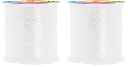 Mandala Crafts Metallic White Embroidery Floss Set - 218 Yards 200M White Thread for Sewing Machine Hand Decorative Sewing Cross Stitch Needle Work Computerized Embroidery