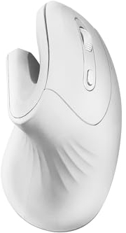 Mars Gaming MMW-ERGOPRO Weiß, Ergonomische Vertikale Kabellose Maus, Gefaltetes Design, Optischer Sensor 3200DPI, Huano-Schalter, Kabelloser Empfänger 2.4GHz, Multi-Plattform Support