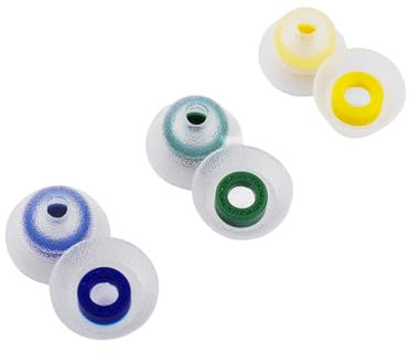 Linsoul TANGZU Tang Sancai Orifice étroit, Embouts Silicone de qualité médicale pour écouteurs IEM, Embouts Silicone de Remplacement pour écouteurs KZ ZS10 Pro 2, Orchestra Lite (S+M+L, 3 Paires)