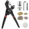 VEVOR Kit de Herramientas para Ojales 500 Piezas Ojales Metálicos de 6 mm con Alicates Manuales, Perforadora y Bloque para Cuero, Lonas, Zapatos, Manualidades y Cinturones, Dorado y Plateado