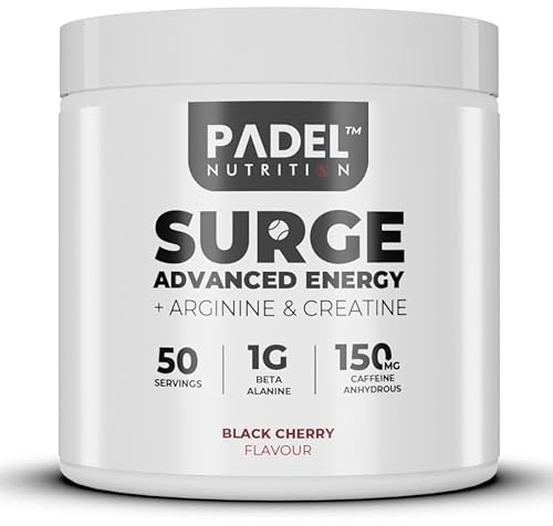 Energy Supplement for Padel Tennis - 50 Servings | Pre-Match Fuel for Tennis Players with Creatine, Caffeine & Arginine | Explosive Energy, Muscle Endurance & Mental Focus by Padel Nutrition