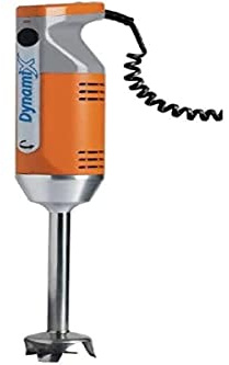 Dynamix - 220 W mixeur plongeant Combi MX052, orange, tige amovible : 160 mm, comprend une lame à 2 dents et une lame à 4 dents, disque batteur, disque fouet, pichet de 1 L, CF257