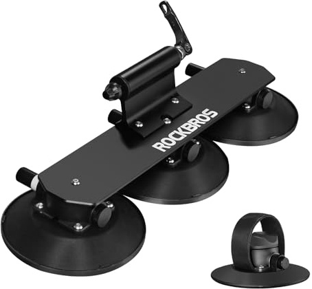 ROCKBROS Porte-vélos à ventouse pour toit de voiture - Support à ventouse - En alliage d'aluminium - Avec ventouse - Pour 1 vélo