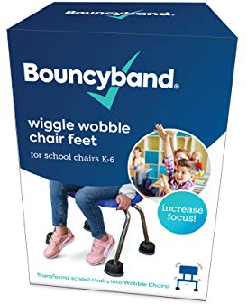 Bouncyband Wiggle Wobble Chair Feet – Transform Standard School Seating Into a Wobble Chair – Feet Help Improve Concentration and Calm Children Aged 3+