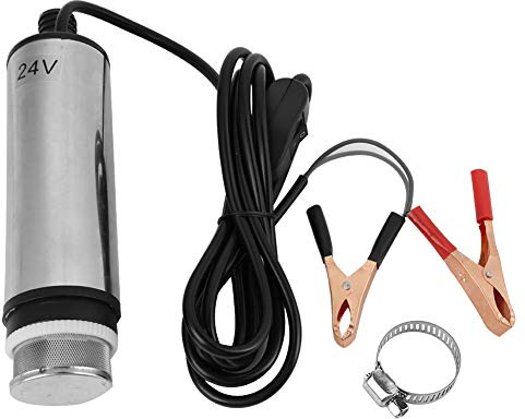 BuyWeek Tauchpumpe, DC 24V Elektrische Tauchpumpe Wasser Öl Diesel Kraftstoff Transferpumpe für Wasser Diesel Öl Kerosin Betankungswerkzeug